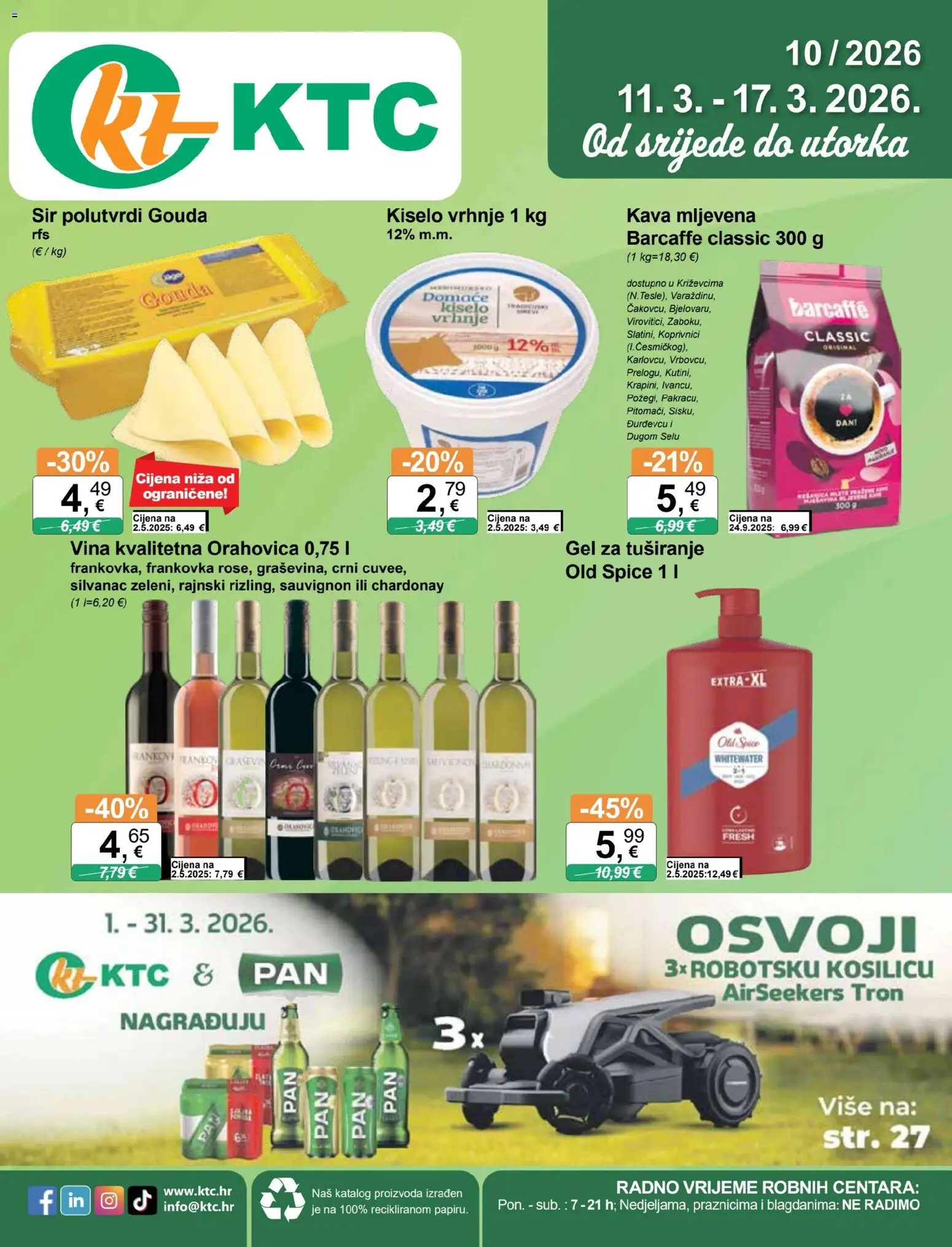 Pregled letka KTC Katalog trgovine KTC vrijedi od 11.03.2026