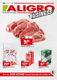 Vorschau des Merkblatts Aligro aktionen Business Chavannes, Matran, Genève, Sion vom Shop Aligro gültig von 02.03.2026 bis 07.03.2026