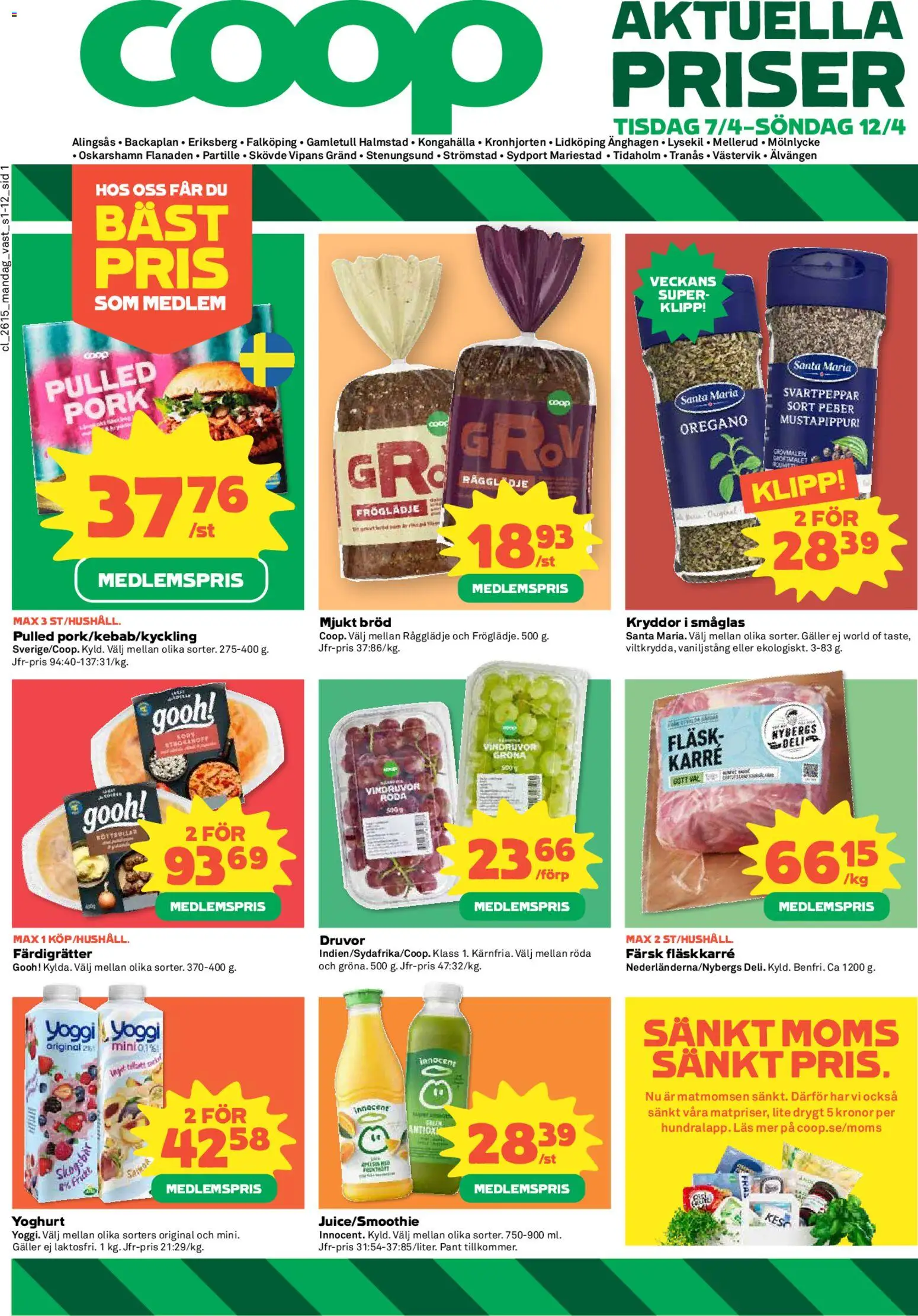 Förhandsgranska reklamblad Coop erbjudanden från butik Coop gäller från 07/04/2026