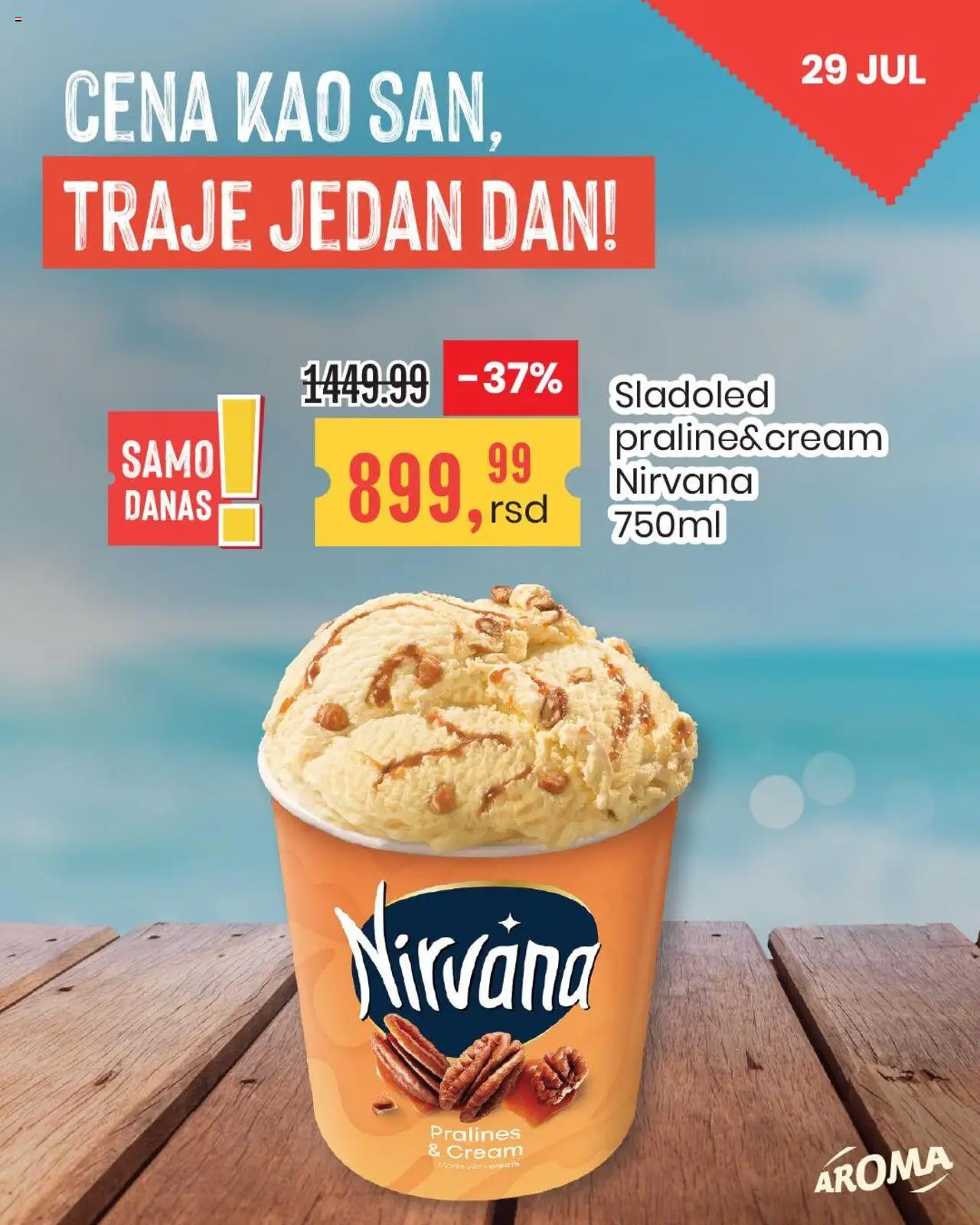 Aroma Market katalog važi od 29.07.2025 - stranica 1 - Sladoled