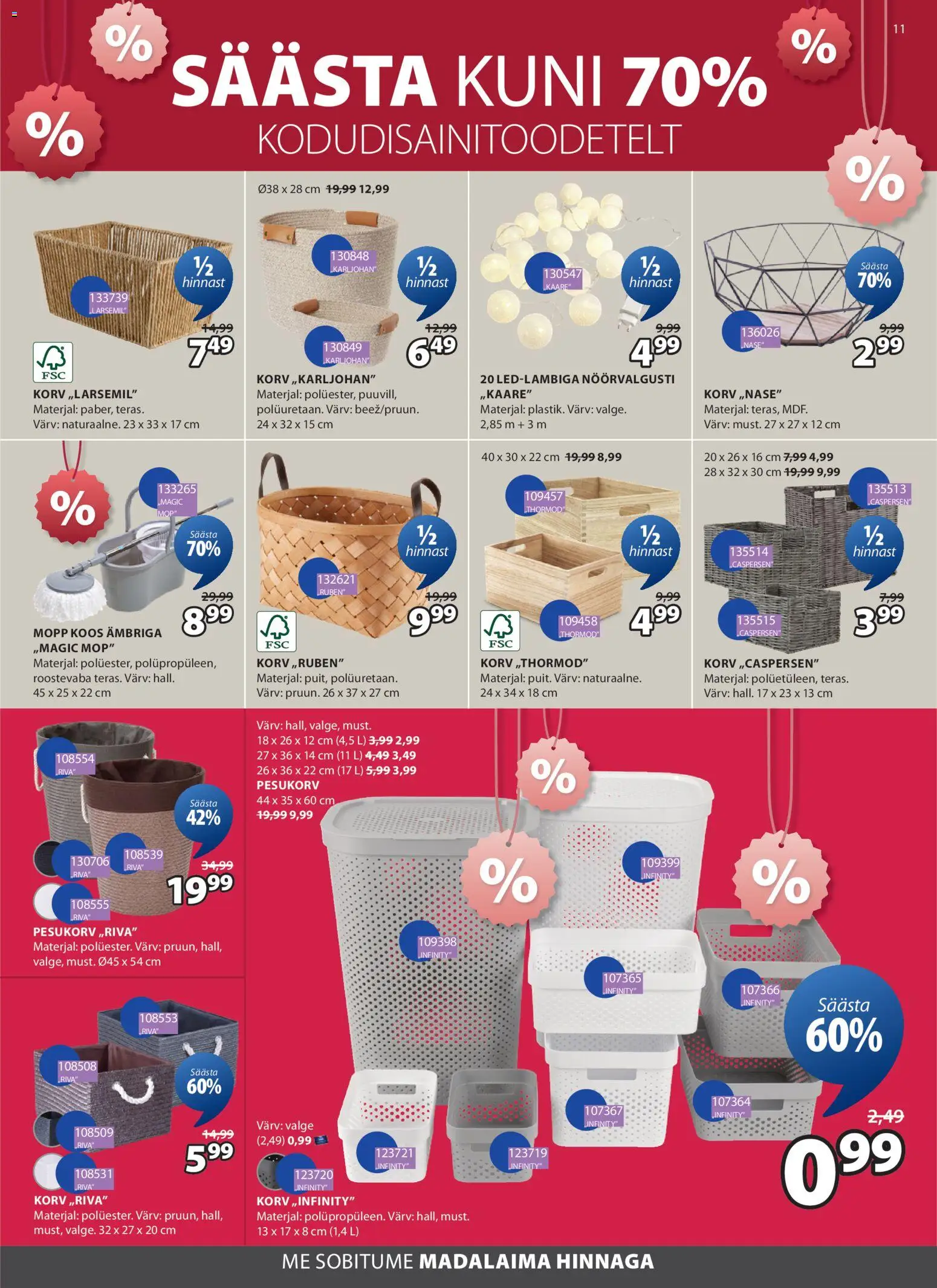 JYSK kliendilehe eelvaade alates 2026.01.06