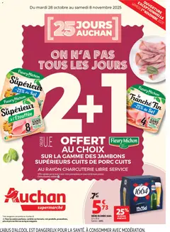 Prévisualisation de C'est parti pour les 25 JOURS AUCHAN dans votre super du magasin Auchan formulaire valide 28/10/2025