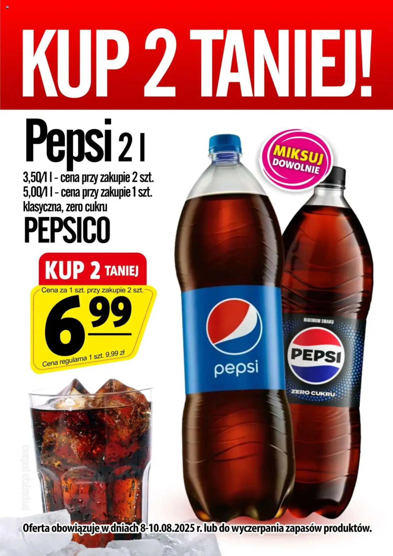 Prim Market Promocja - Pepsi od 08.08.2025 - Nowa Gazetka - Numer strony 1