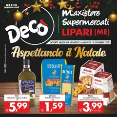 Anteprima dell'opuscolo Volantino Maxistore, Supermercati - Lipari dal negozio Decò valido da 05/12/2025