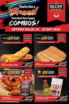 Preview of Bluff Meat Supply flyer valid from 24/09/2025