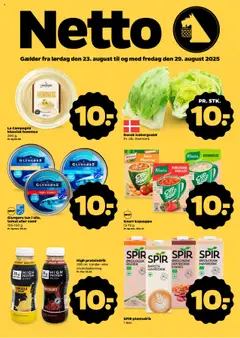 Eksempel på tilbudsavis Tilbudsavis fra butik Netto gyldig fra 23/08/2025