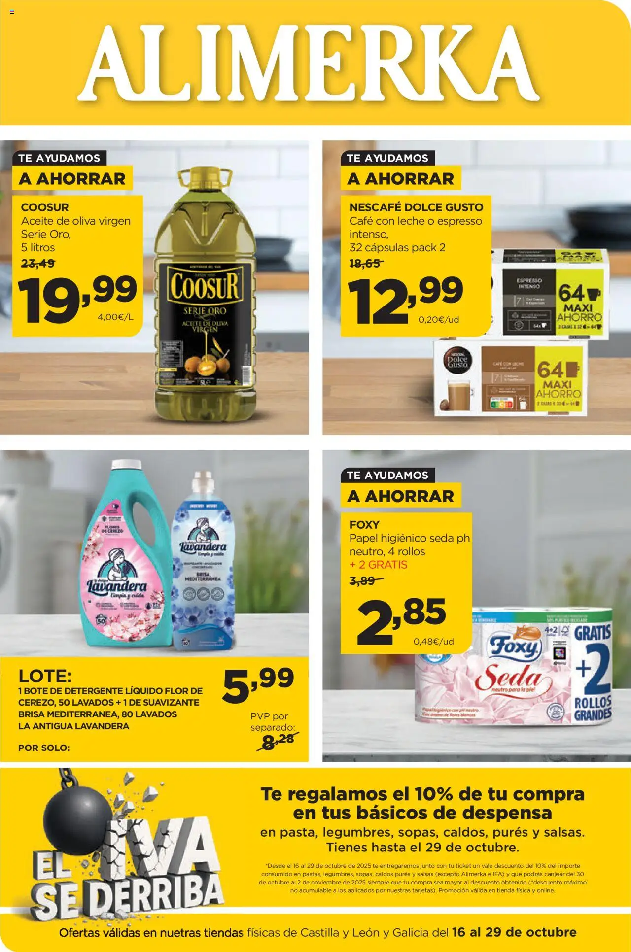 Alimerka Ofertas Castilla y León >> 16/10 - 29/10/2025 (catálogo)