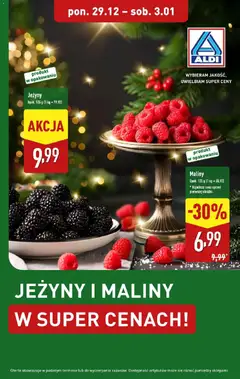 Pogląd gazetki "Jeżyny i maliny" ze sklepu Aldi ważnej od 29.12.2025