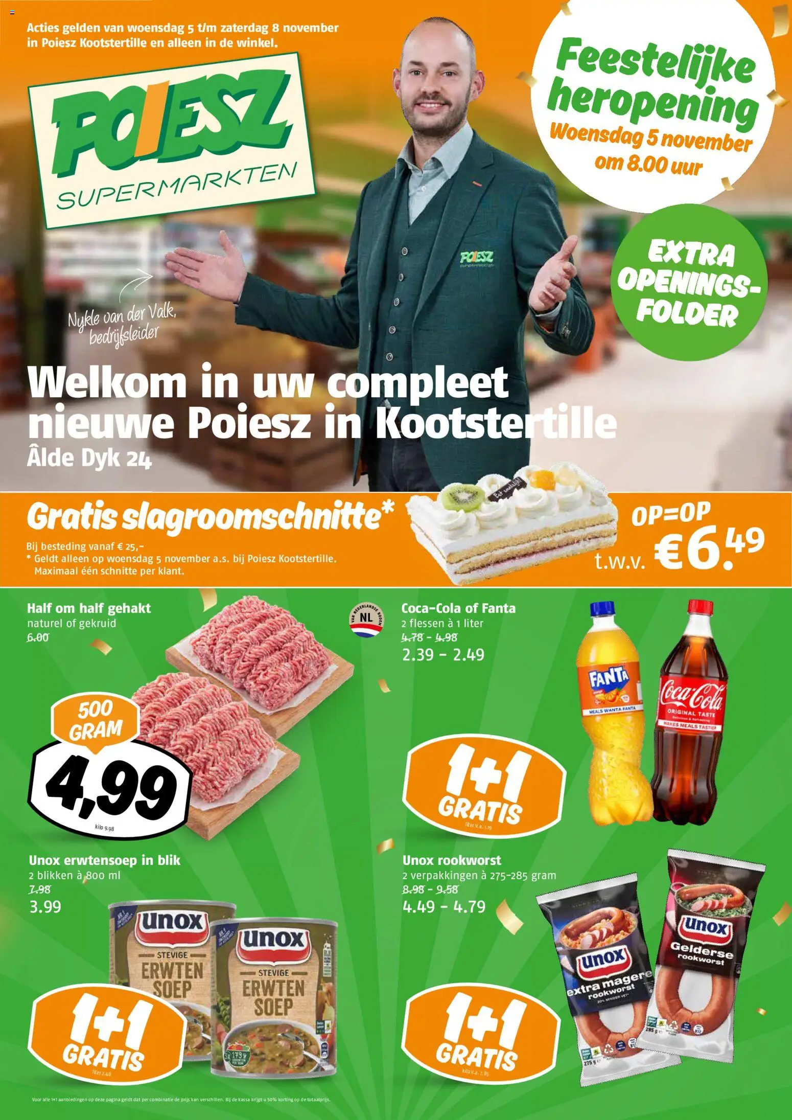 Voorbeeld van Openingsfolder Kootstertille van winkel Poiesz geldig vanaf 05-11-2025