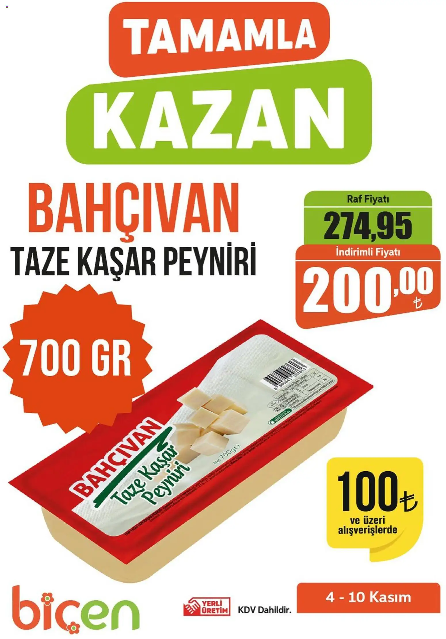 Biçen Market Tamamla Kazan 04.11.2025 - Broşürünün önizlemesi
