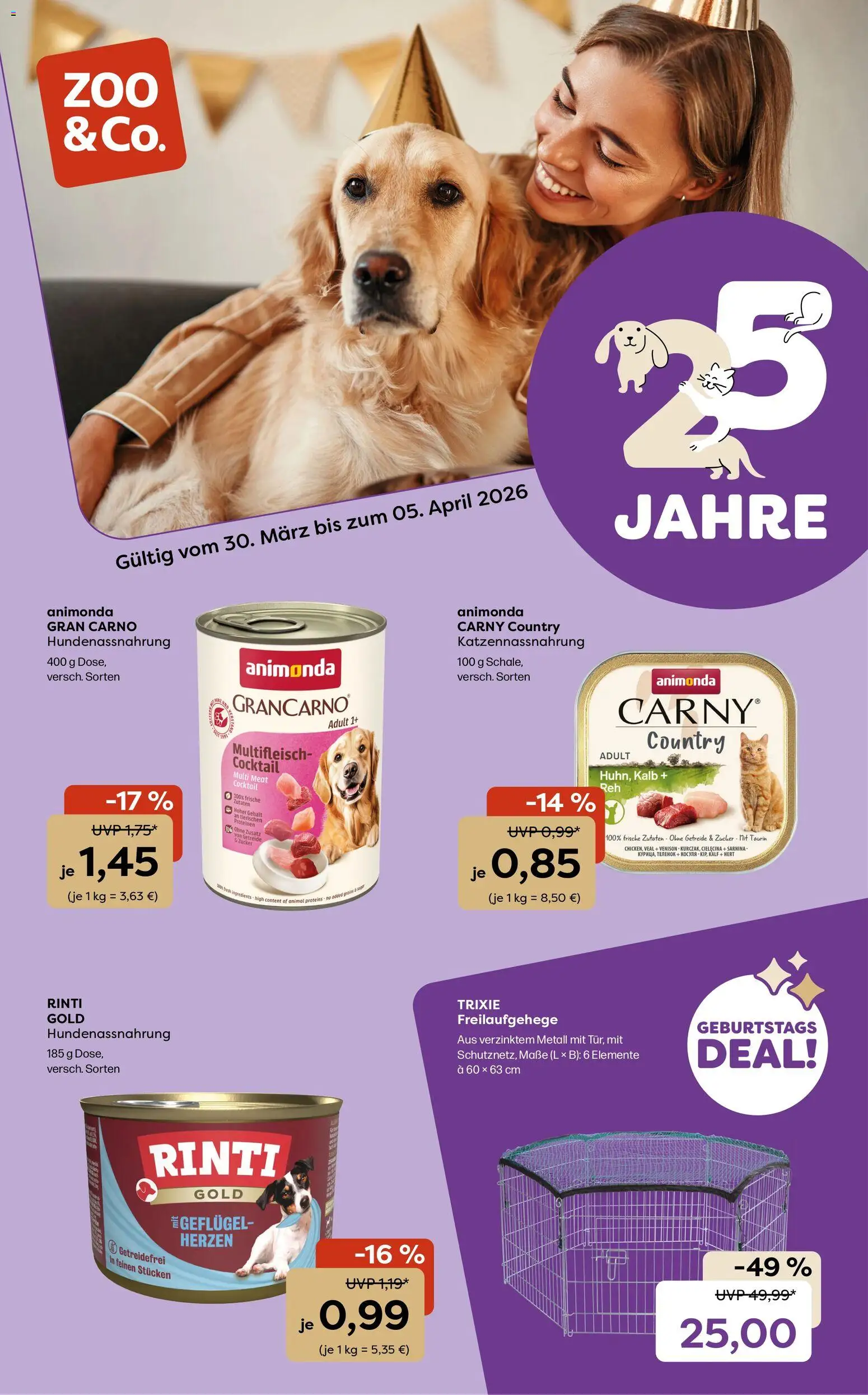 Vorschau von dem Prospekt des Geschäftes Zoo & co, gültig ab dem 30.03.2026