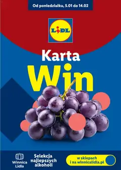 Pogląd gazetki "Katalog karta win" ze sklepu Lidl ważnej od 05.01.2026