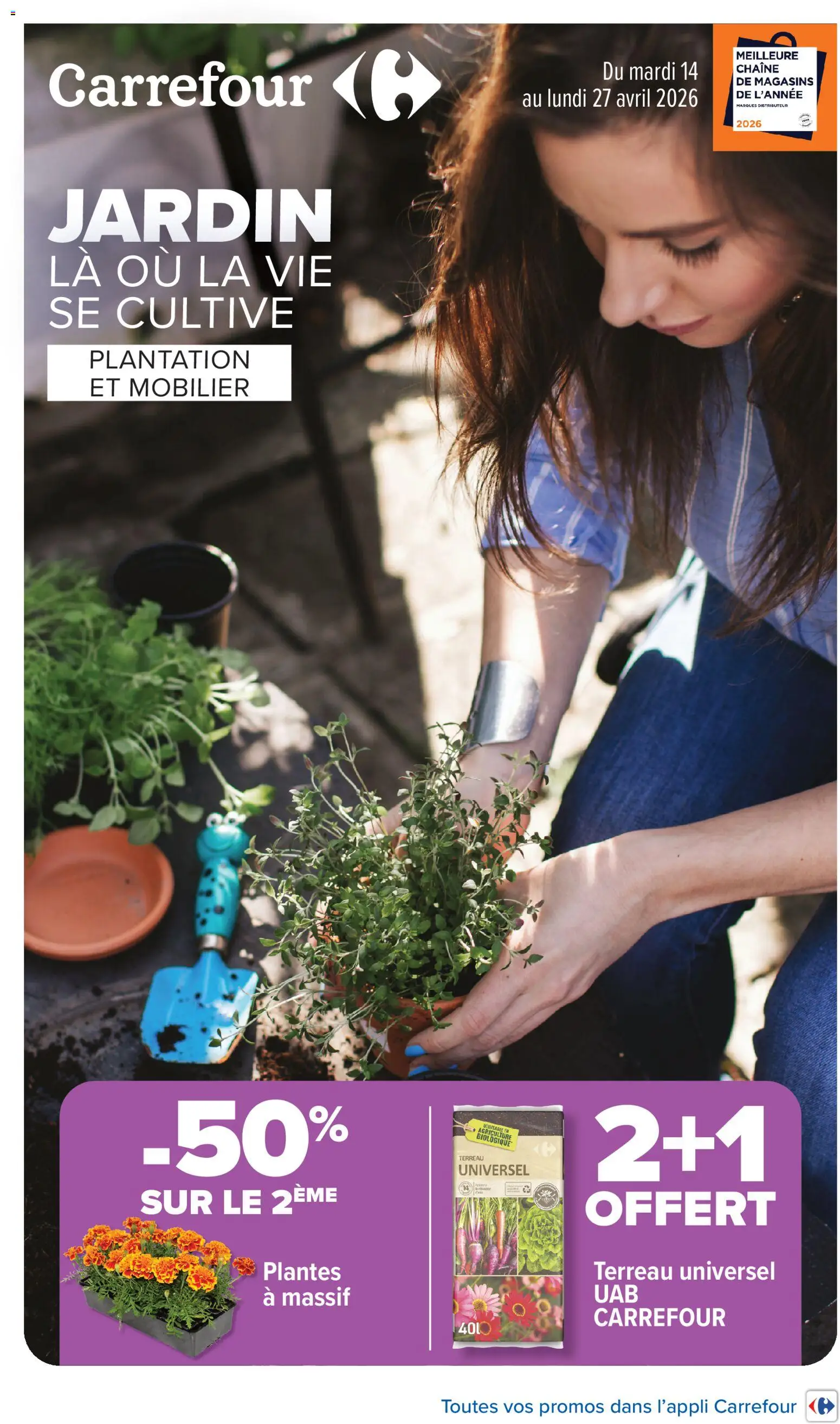 Prévisualisation de Carrefour Jardin plantation et mobilier du magasin Carrefour formulaire valide 14/04/2026