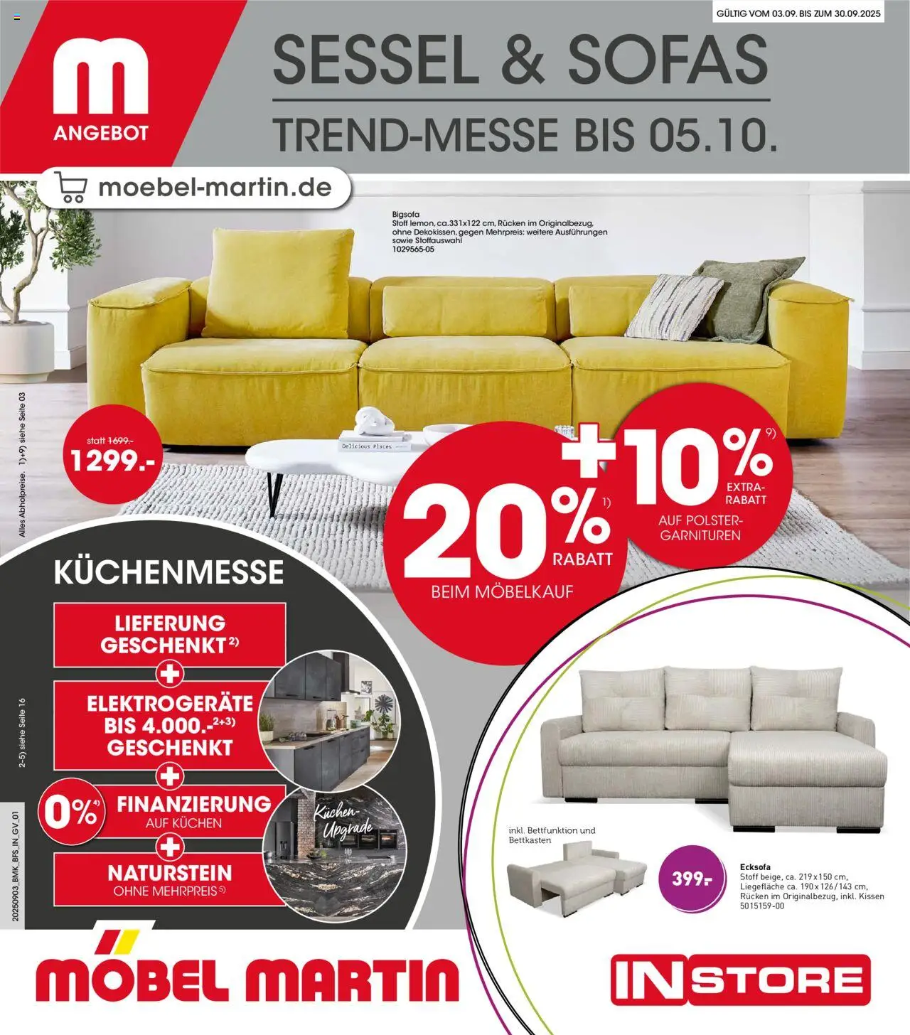 Möbel Martin Prospekt Sessel & Sofas Trendmesse (vom 03.09.2025 - 30.09.2025)