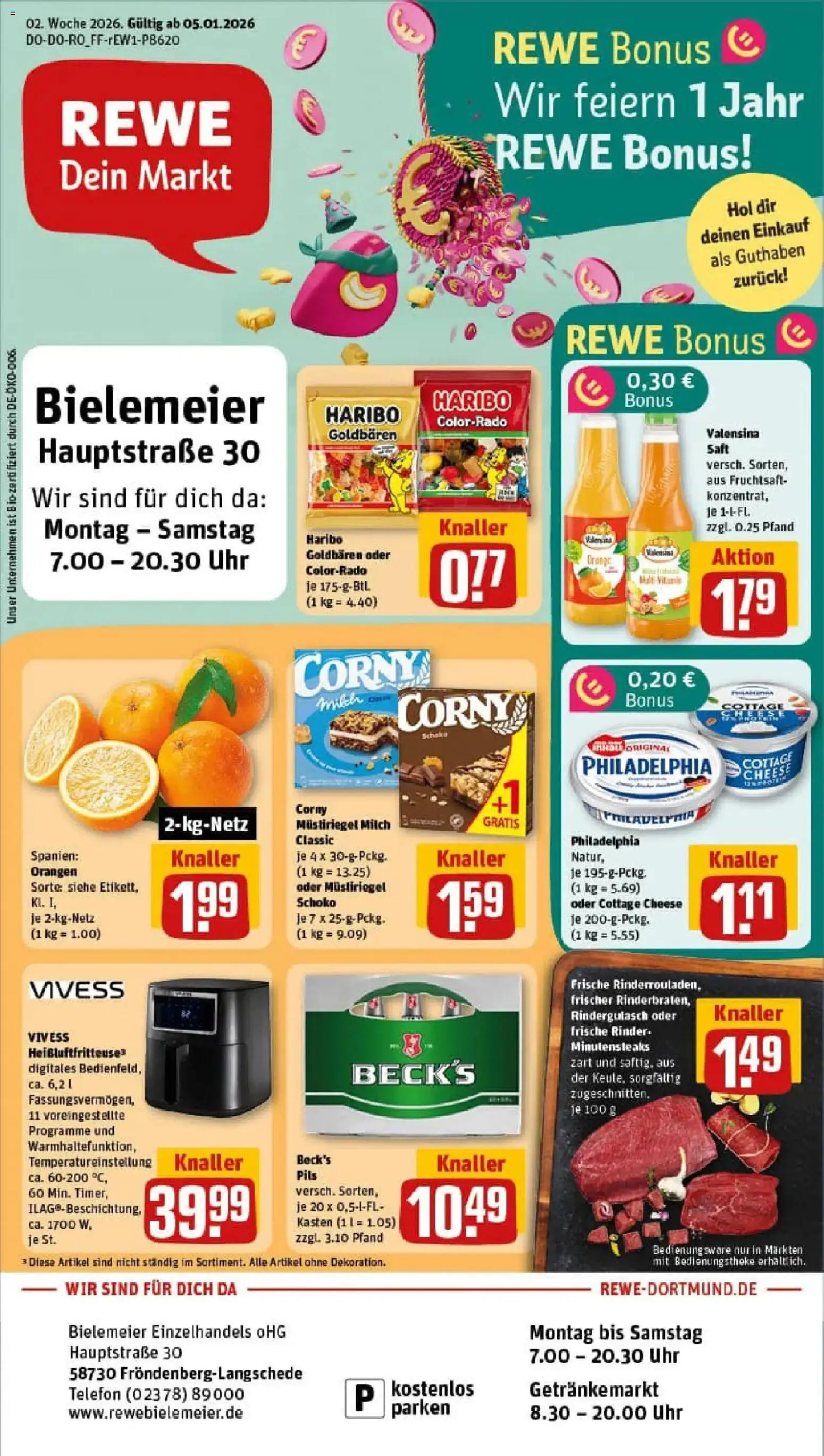 Vorschau von dem Prospekt des Geschäftes Rewe, gültig ab dem 04.01.2026