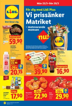 Förhandsgranska reklamblad Lidl erbjudanden från butik Lidl gäller från 23/03/2026