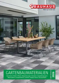 Vorschau der Angebote: Bauhaus Bauhaus Gartenbaumaterialien gültig ab 01.04.2026