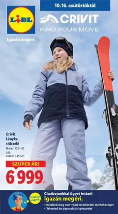 Lidl - Nonfood kínálatunk megtekintése, amely érvényes 2025.10.16.-től