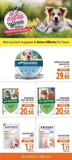 Anteprima dell'opuscolo Conad volantino PetStore Le extra offerte dal negozio Conad valido da 26/03/2026