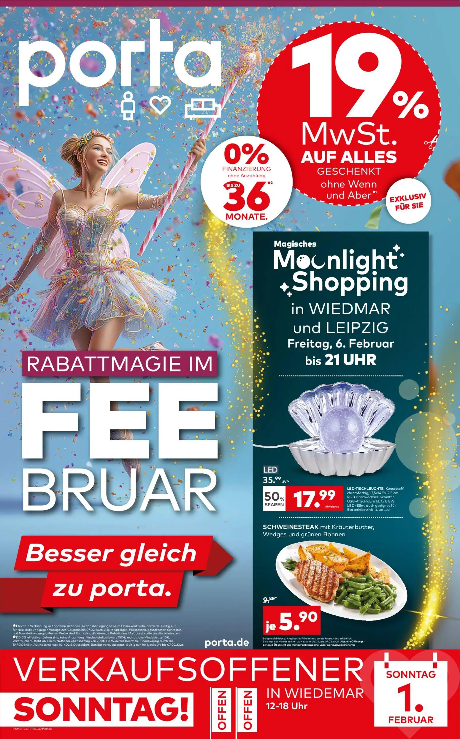 Vorschau von dem Prospekt des Geschäftes Porta!, gültig ab dem 01.02.2026 - Uhr