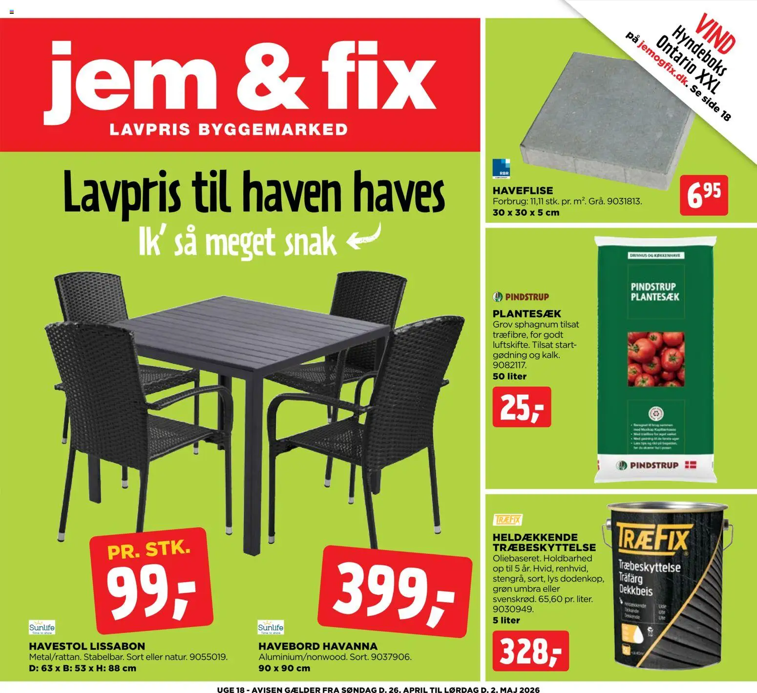 Eksempel på tilbudsavis Jem & fix - Tilbudsavis uge 18 fra butik Jem & fix gyldig fra 26/04/2026