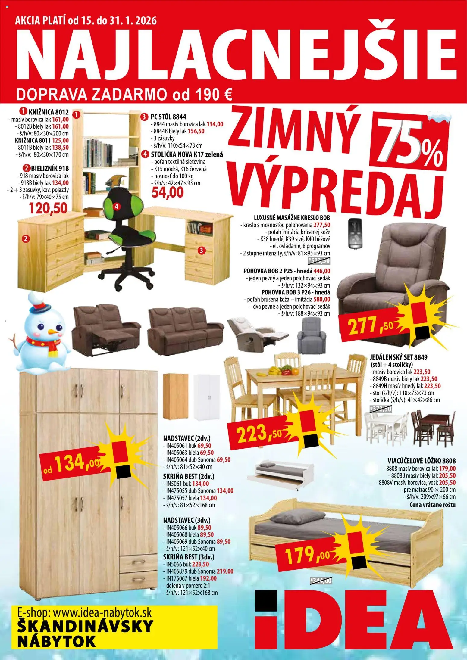 Náhľad IDEA nábytok letáku platného od 15.01.2026
