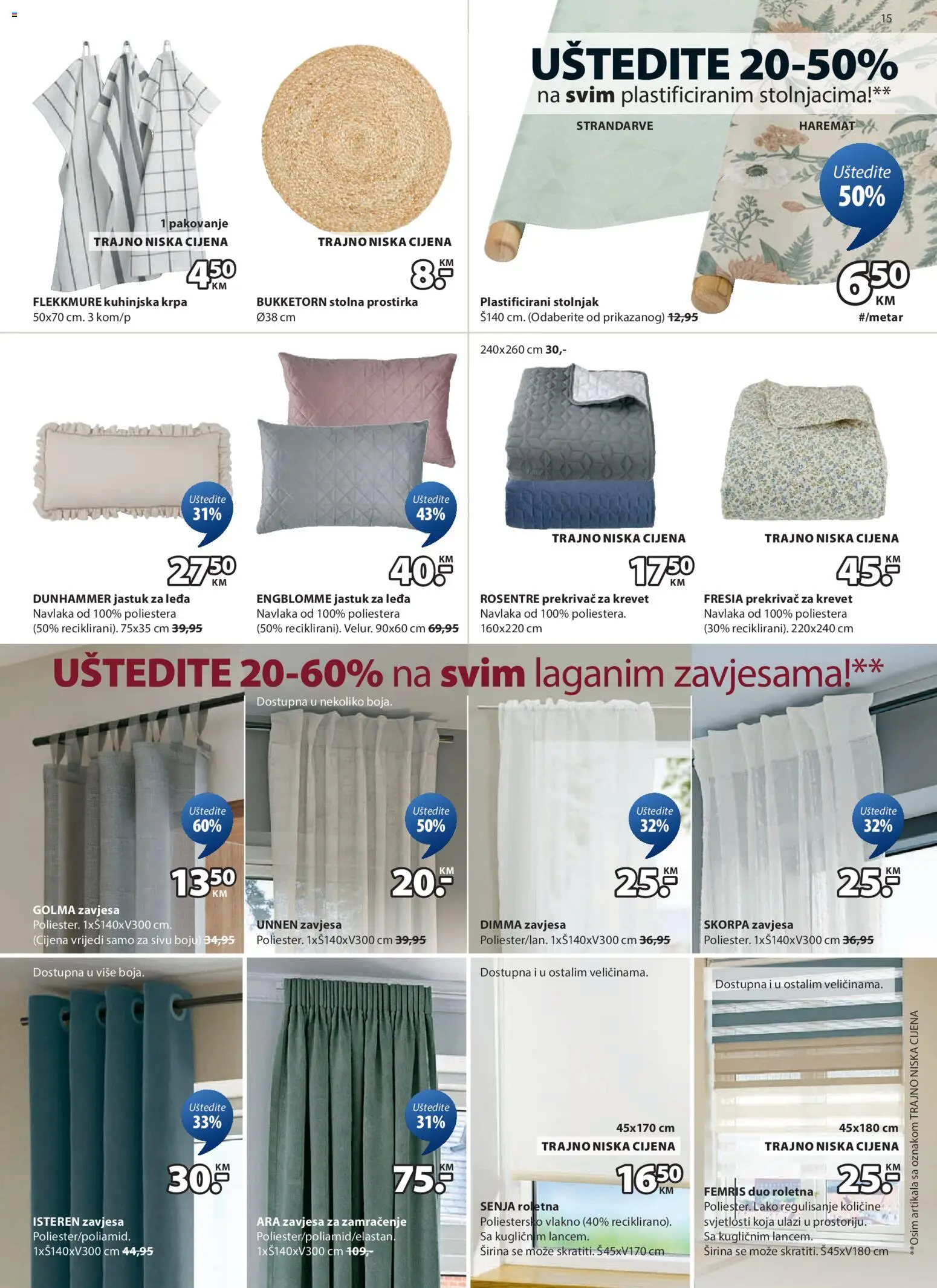 Pregled letka Katalog trgovine JYSK vrijedi od 2025.12.01