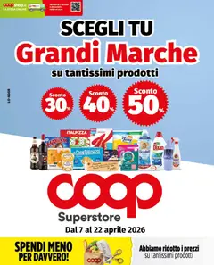 Anteprima dell'opuscolo COOP volantino Superstore Grandi Marche Milano dal negozio COOP valido da 07/04/2026