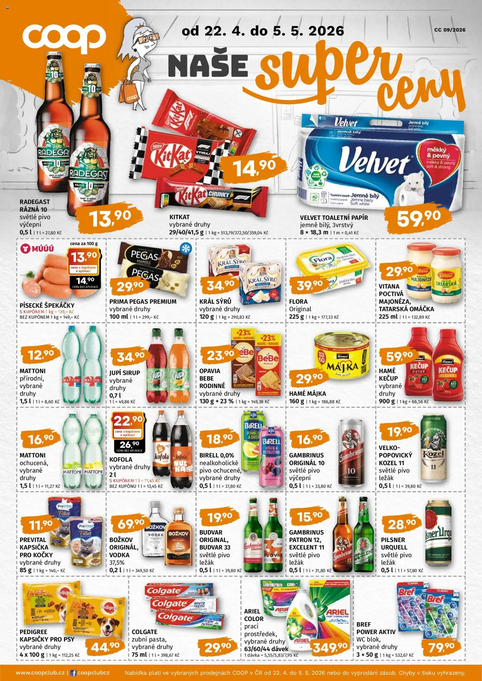 Náhled nabídky: Trefa Trefa leták - COOP naše super ceny platný od 22.04.2026