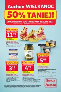 Pogląd gazetki "Auchan gazetka - Wielkanoc 50% Taniej" ze sklepu Auchan ważnej od 31.03.2026