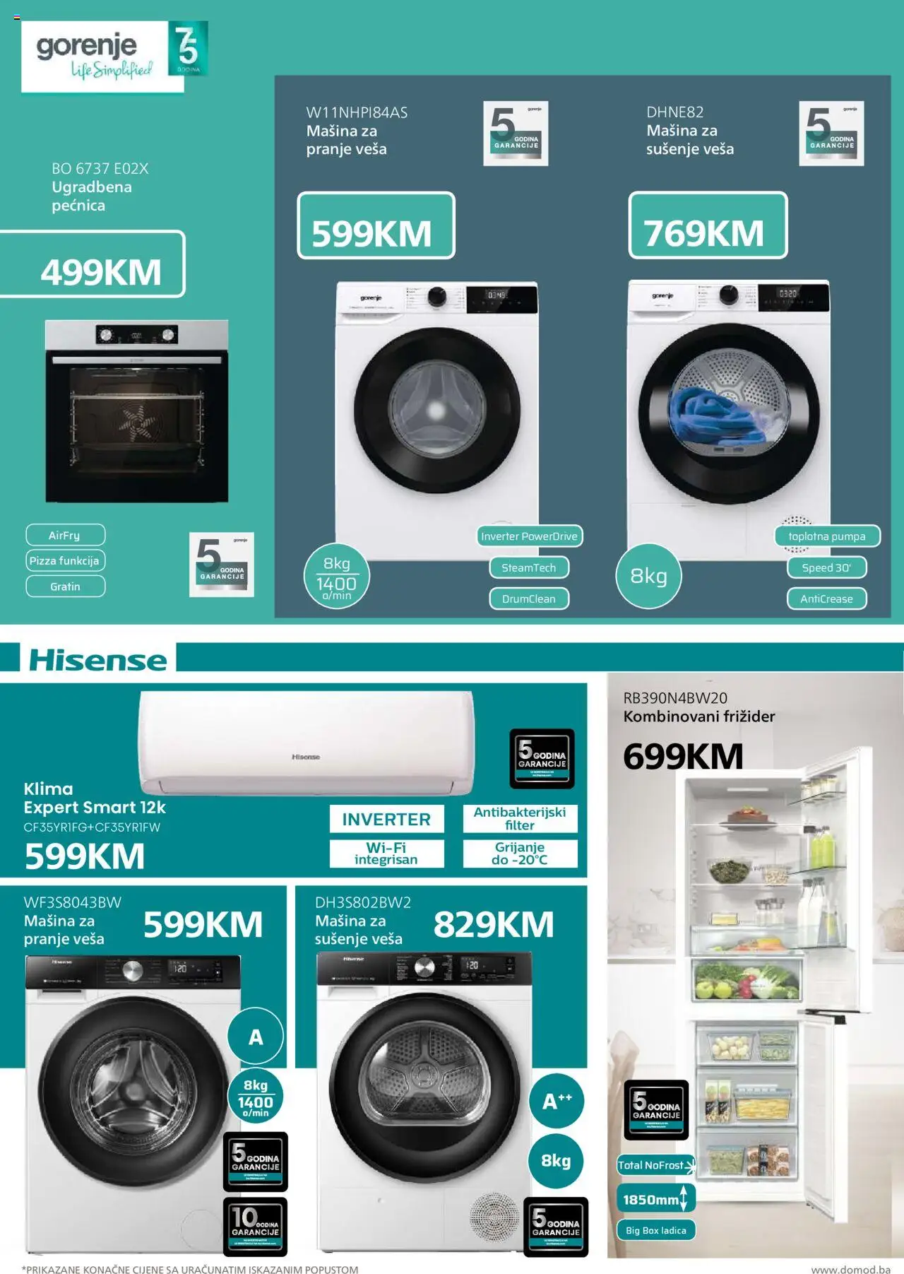 Pregled letka Katalog trgovine Domod vrijedi od 2025.10.10