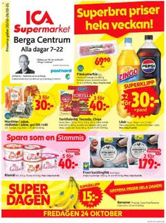 Förhandsgranska reklamblad Linköping från butik ICA Supermarket gäller från 20/10/2025