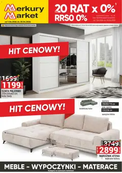 Pogląd gazetki "Merkury Market gazetka - Meble, Wypoczynki, Materace" ze sklepu Merkury Market ważnej od 01.04.2026