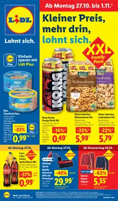 Vorschau von dem Prospekt des Geschäftes Lidl, gültig ab dem 27.10.2025