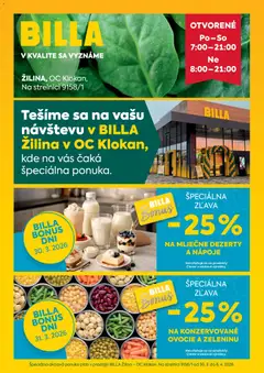 Náhľad Billa letáku platného od 30.03.2026