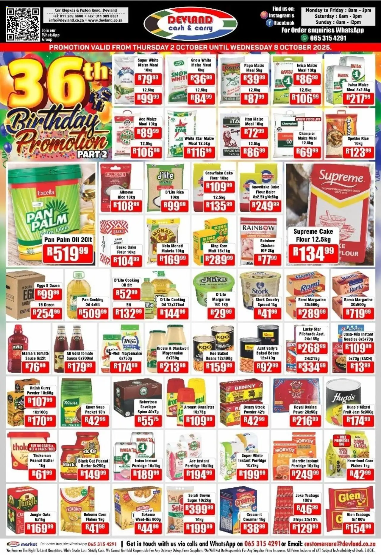 Devland Specials from 02/10 - 08/10/2025 > Promotions