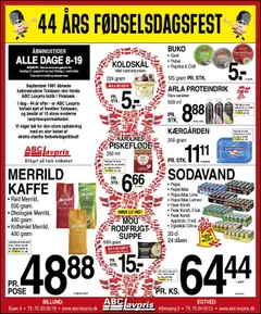 Eksempel på tilbudsavis Tilbudsavis fra butik Abc Lavpris gyldig fra 27/08/2025