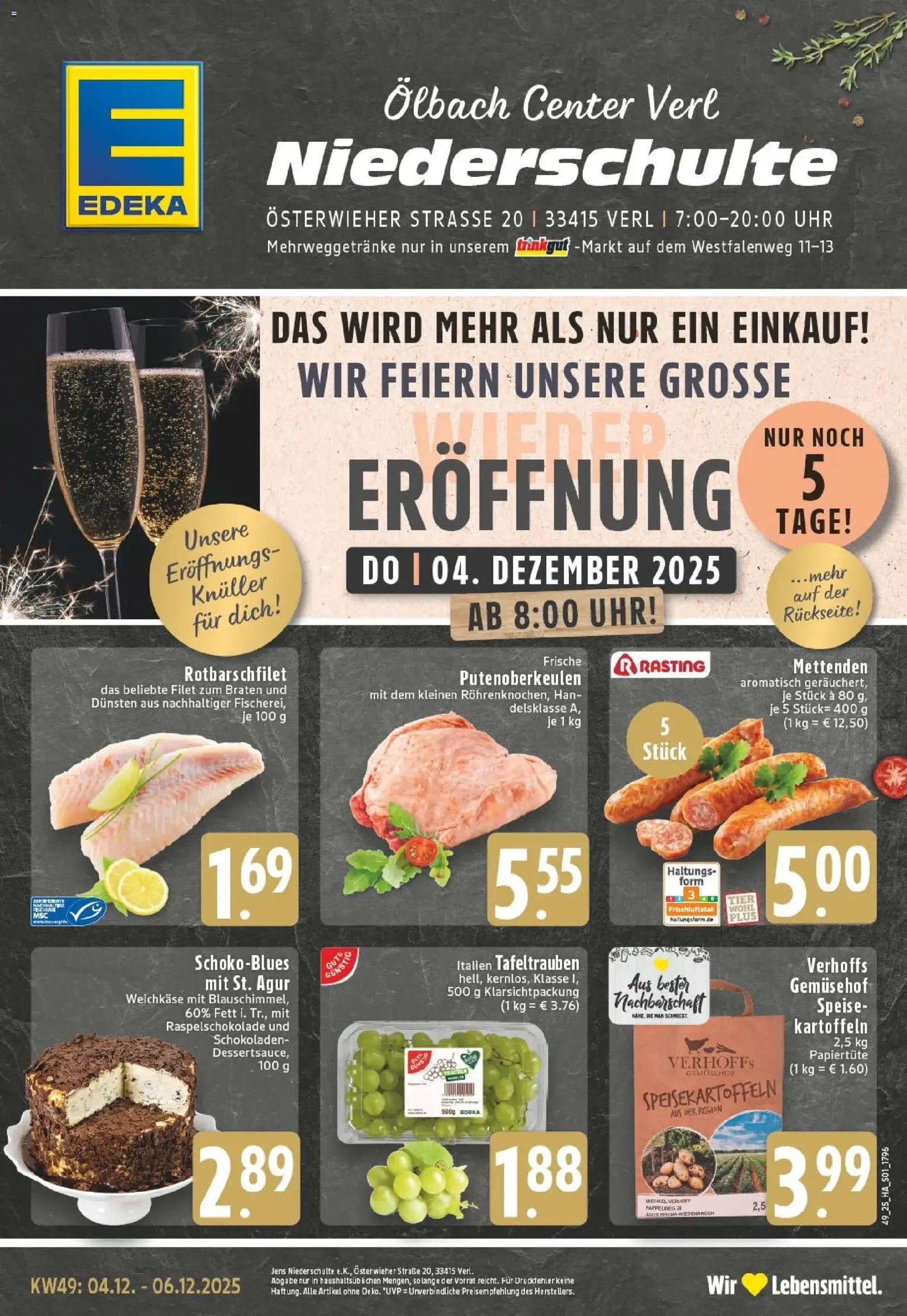Vorschau von dem Prospekt des Geschäftes Edeka, gültig ab dem 01.12.2025