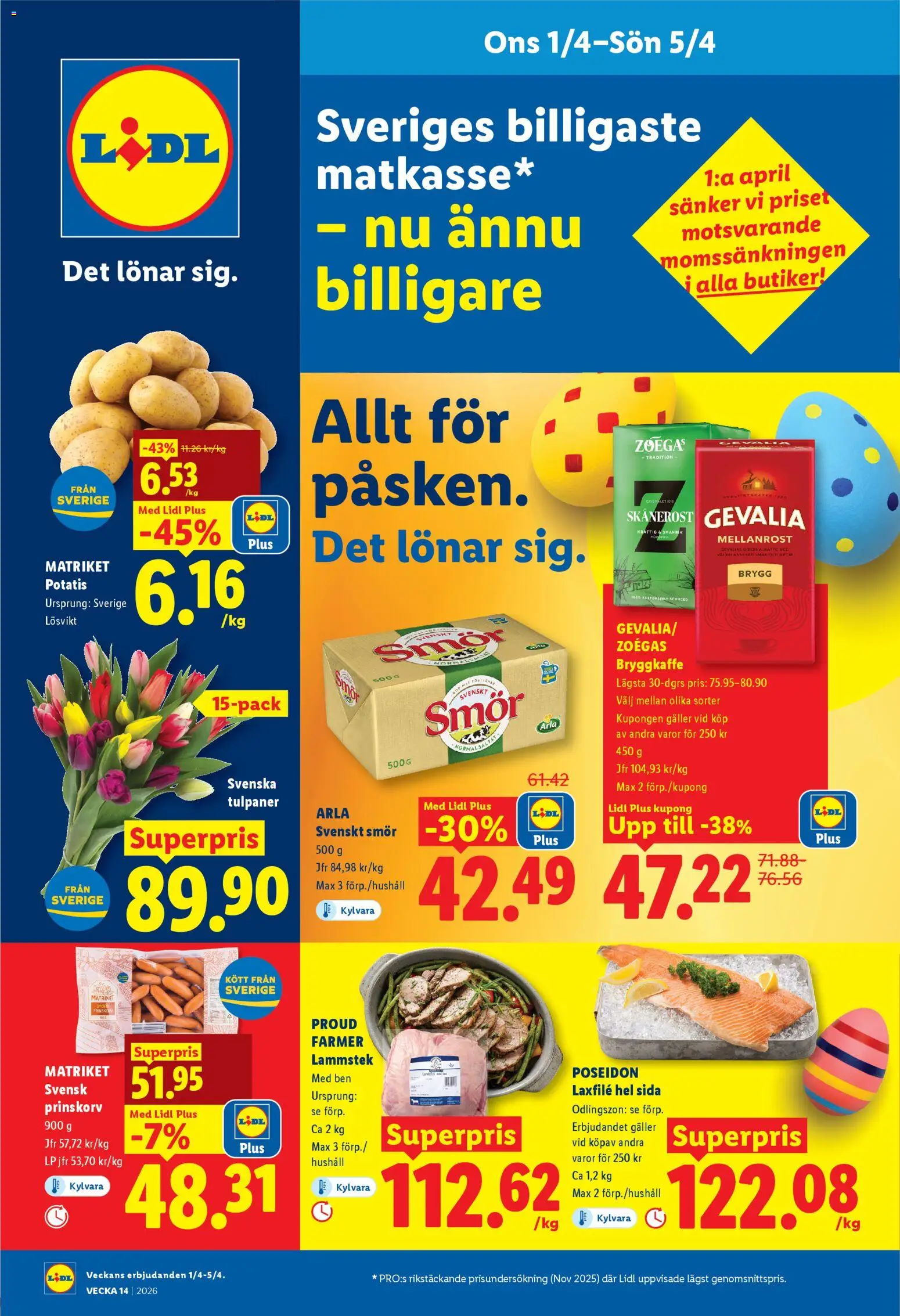 Förhandsgranska reklamblad Lidl erbjudanden från butik Lidl gäller från 01/04/2026