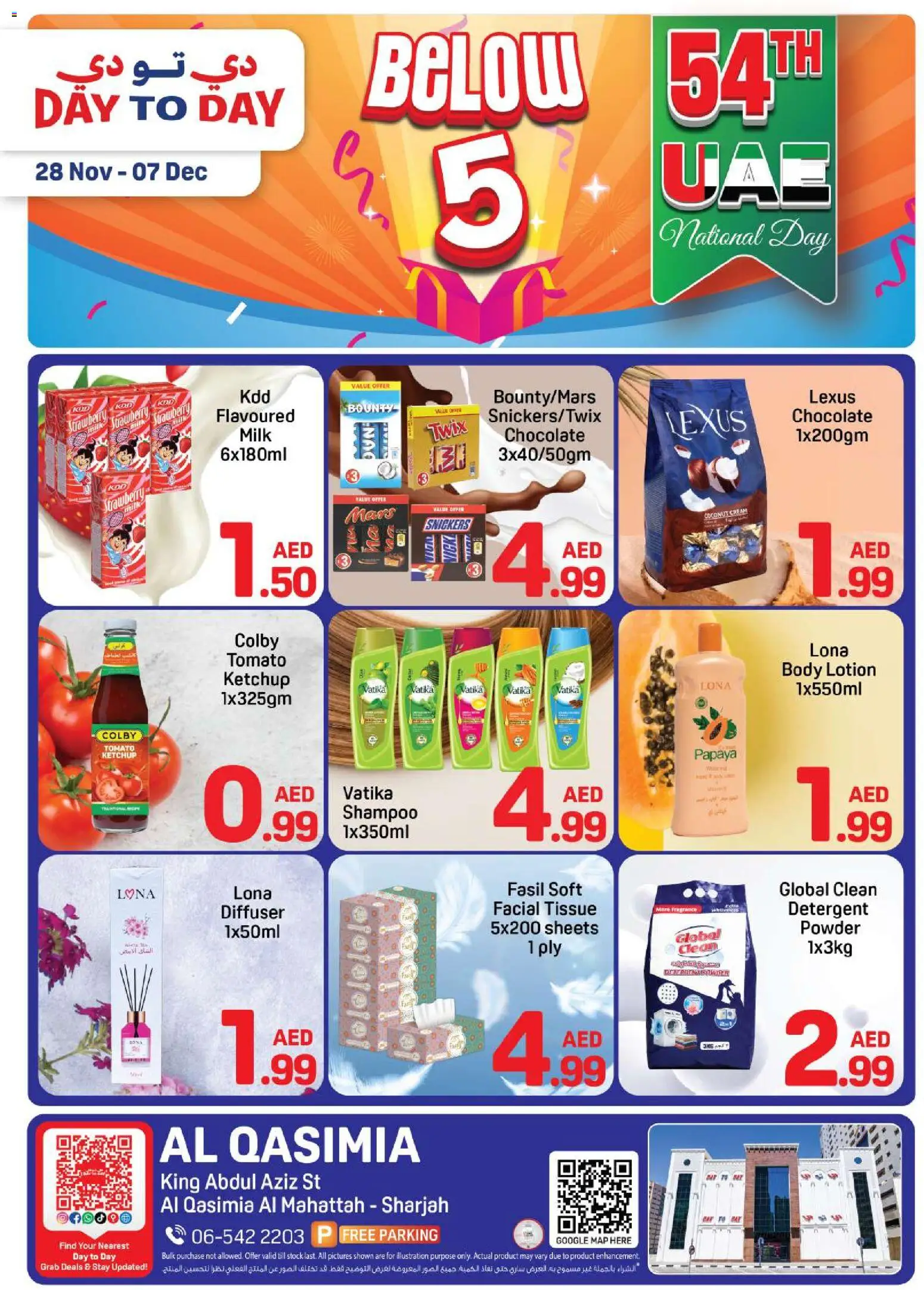 Preview of the catalogue Below 5 National Day of store Day to Day valid from 28 Nov, 2025