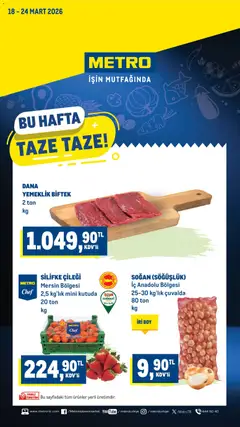 Metro Metro Katalog 18.03.2026 - Broşürünün önizlemesi