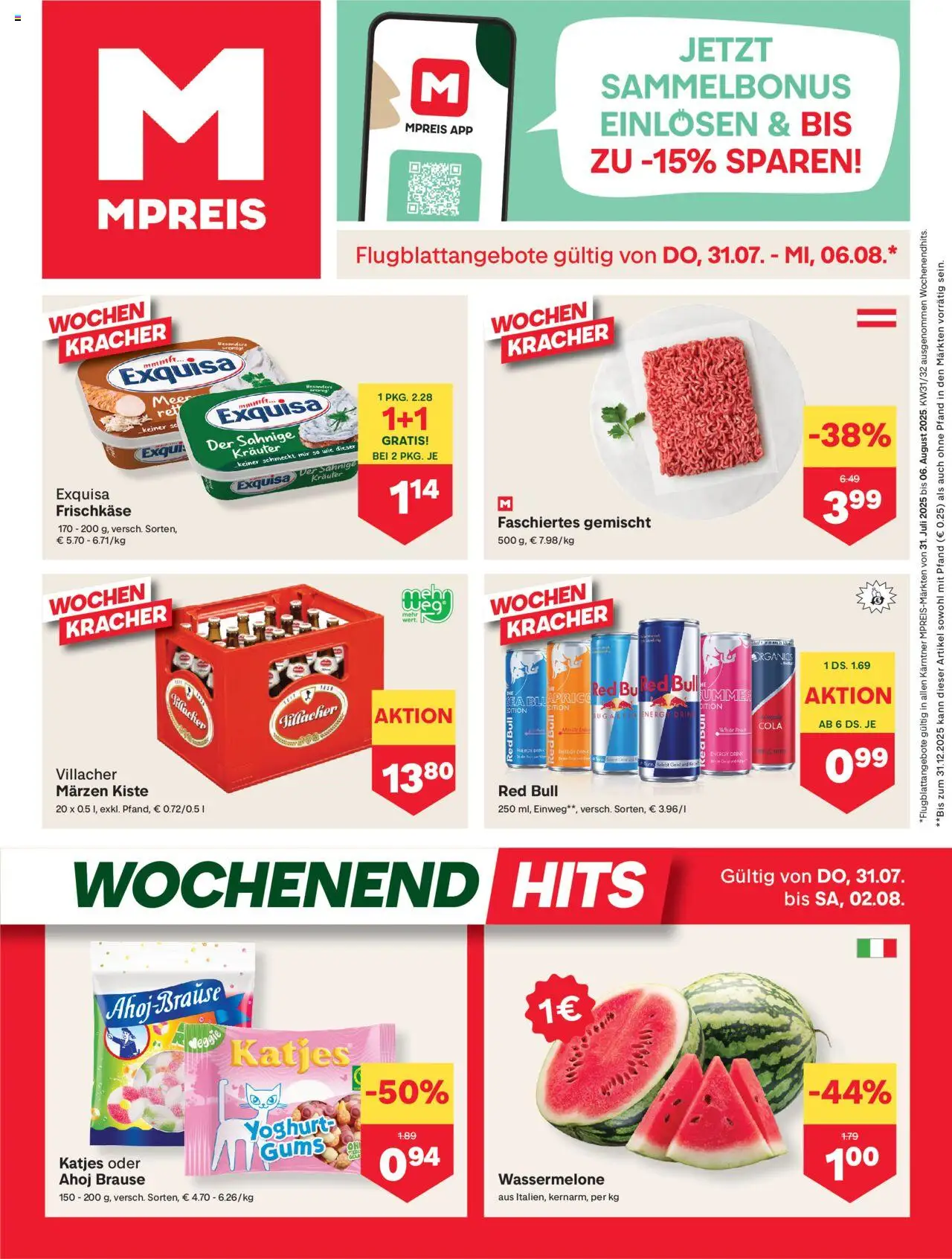  MPREIS Dellach im Drautal ab (31.07.2025 - 06.08.2025) - Seite 1 - Wassermelone