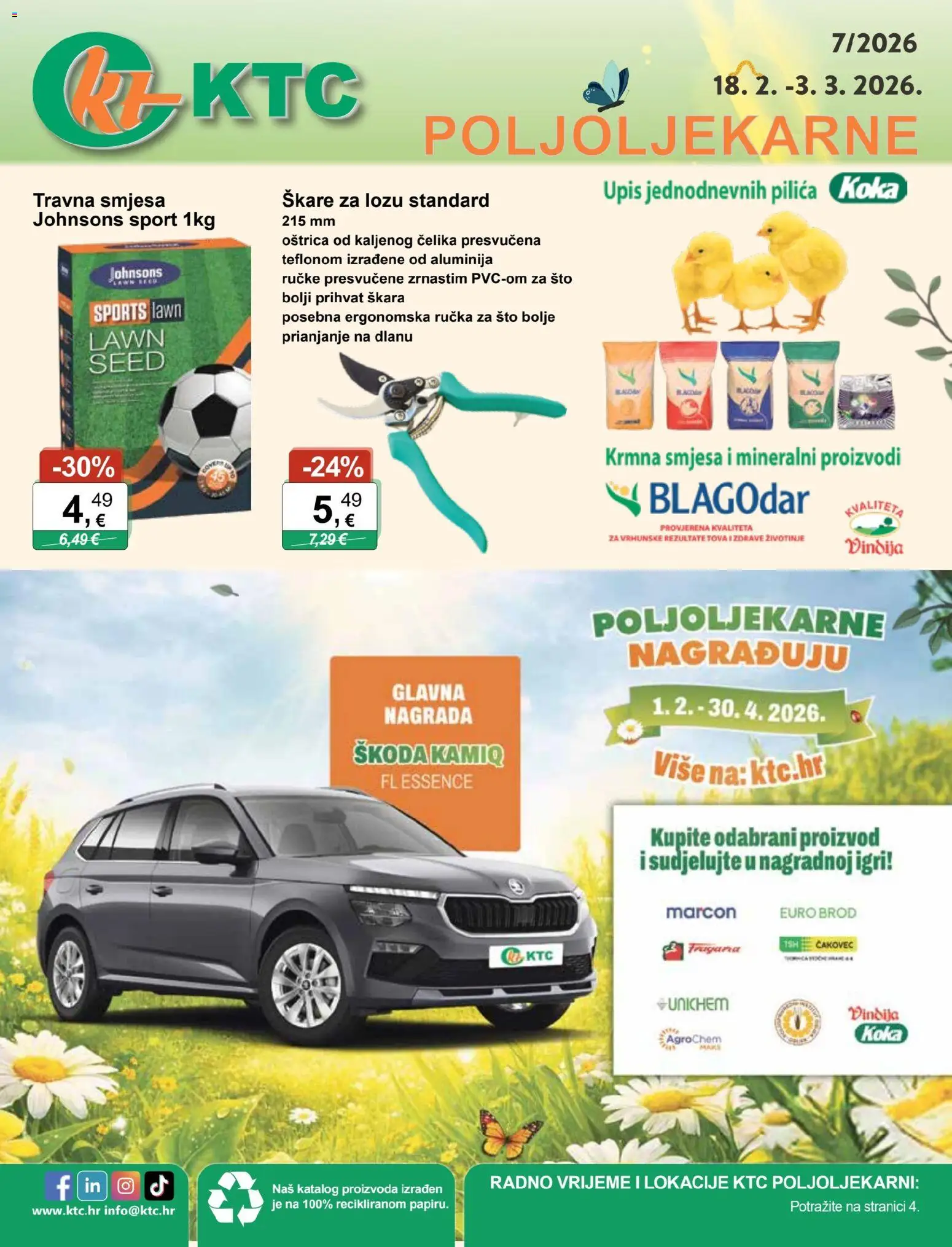 Pregled letka Katalog poljoljekarne trgovine KTC vrijedi od 18.02.2026