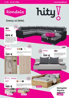 Náhľad Kondela letáku platného od 11.02.2026
