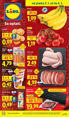 Náhľad Lidl letáku platného od 02.01.2026