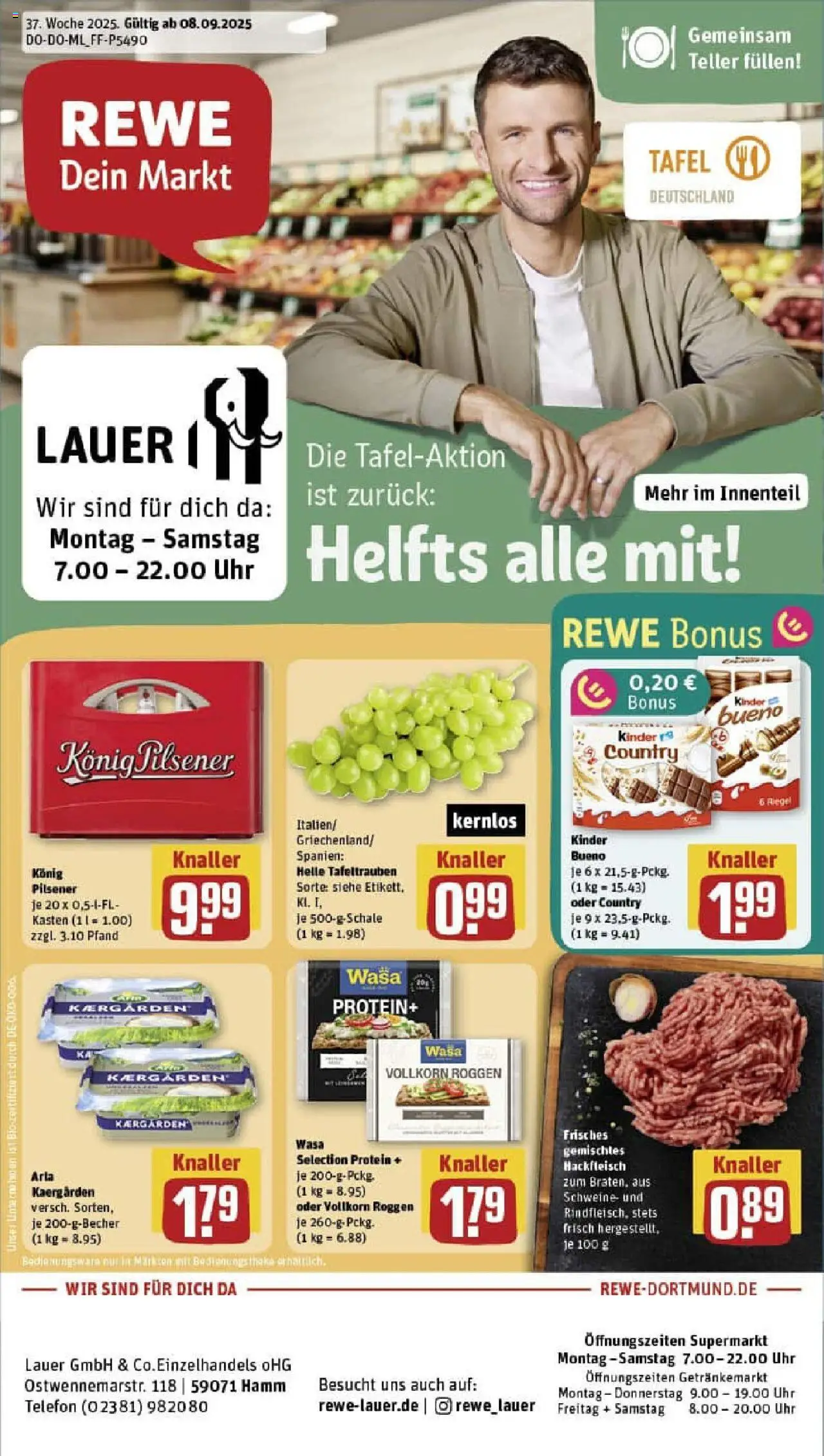 REWE Prospekt ab 07.09.2025 nächste Woche - Prospekt Hamm	