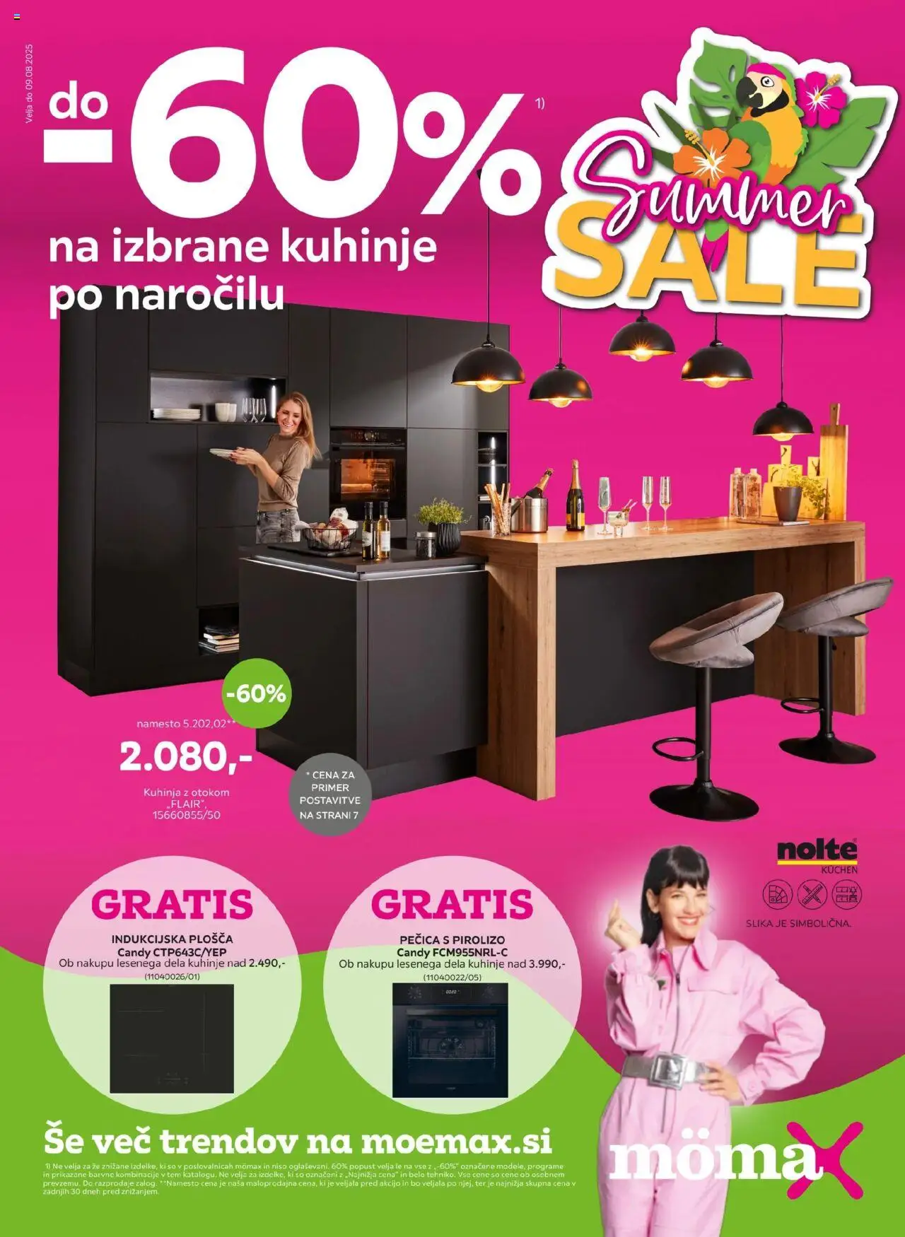 Mömax Katalog do -60% na izbrane kuhinje po naročilu od 30.06.2025 - aktualna ponudba - stran 1 - Kuhinja, Indukcijska plošča, Pecica