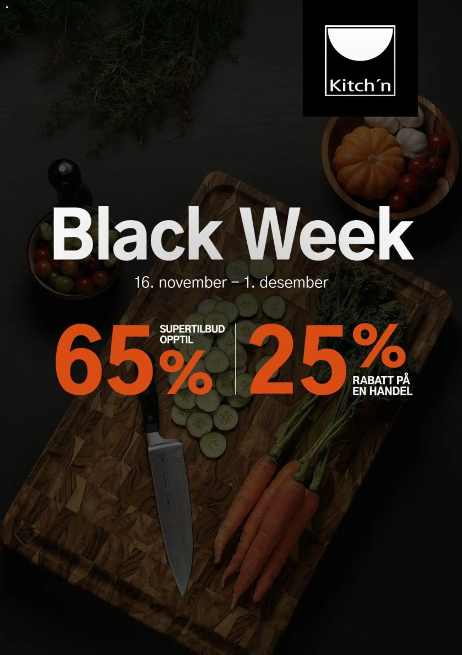 Forhåndsvis Black Friday fra butikk Kitch´n gyldig fra 16/11/2025