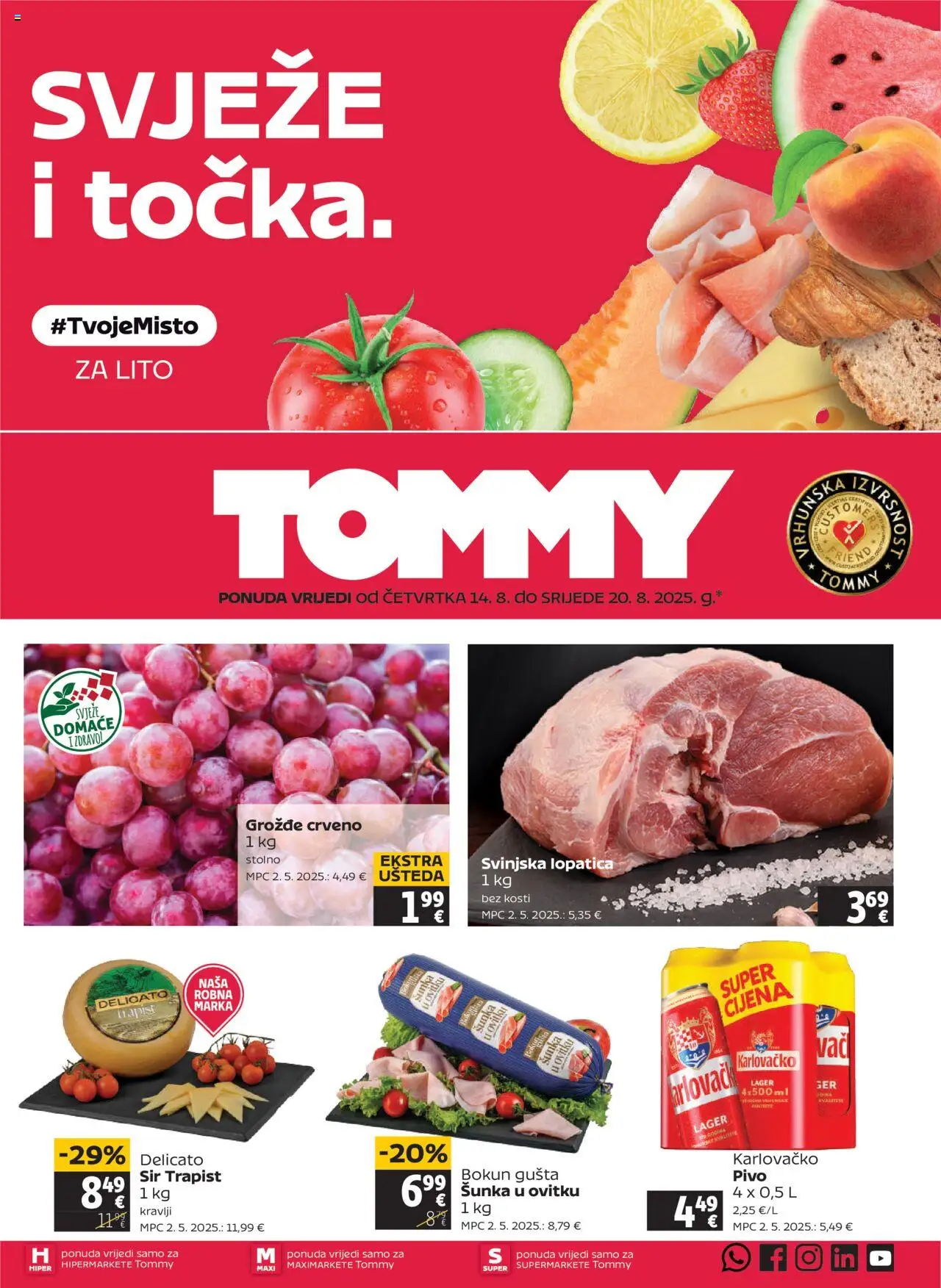 Tommy aktualni Katalog vrijedi od 14.08.2025 - tjedna akcija broj stranice 1