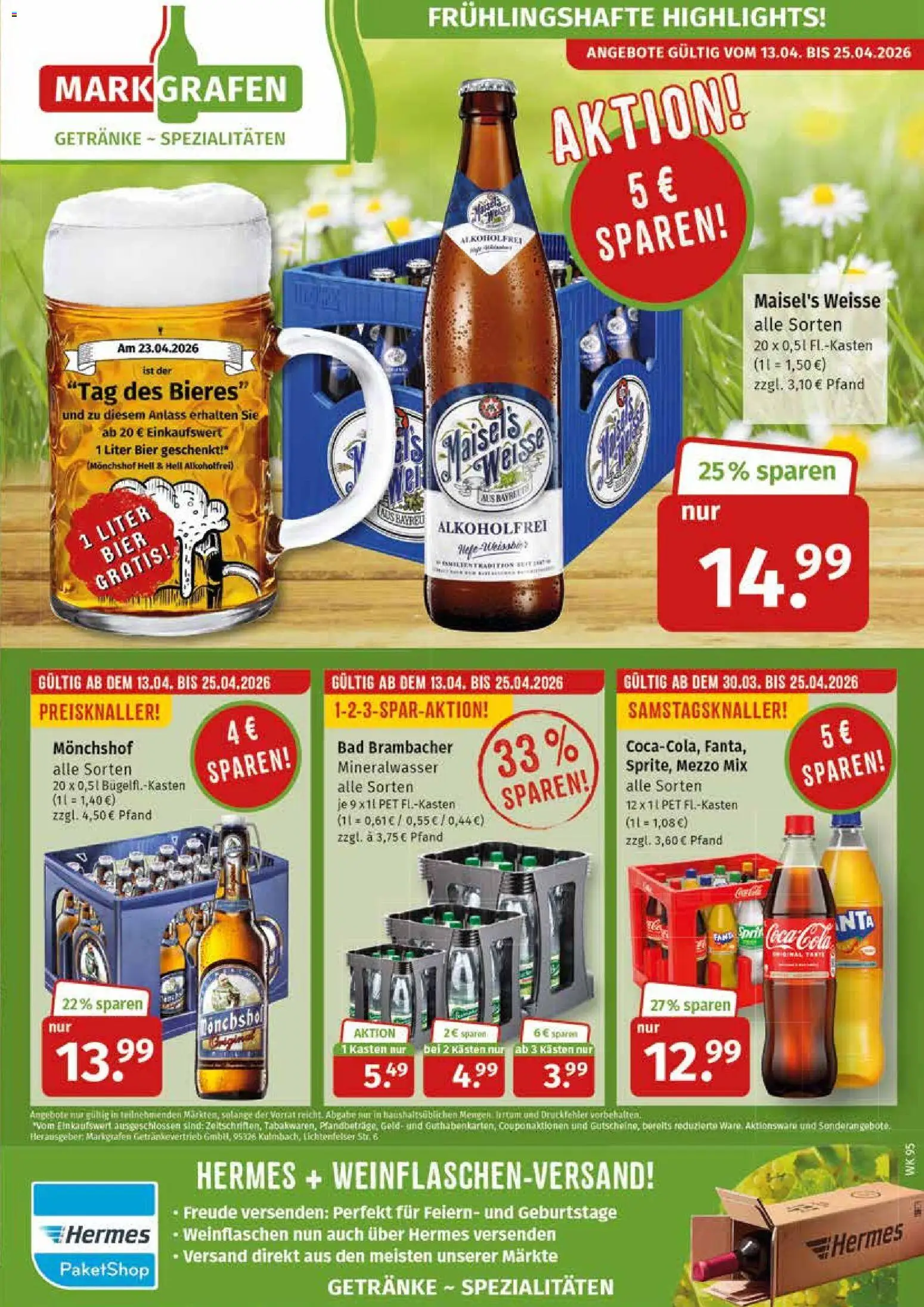 Vorschau von dem Prospekt des Geschäftes Markgrafen, gültig ab dem 13.04.2026